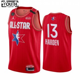 Canotte Bambino Houston Rockets James Harden 13 2020 All-Star Jordan Brand Rosso Swingman